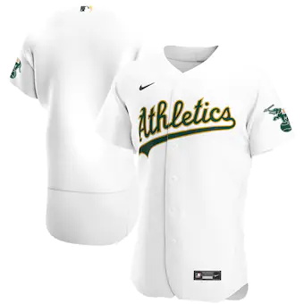 mens nike white oakland athletics home authentic team jerse